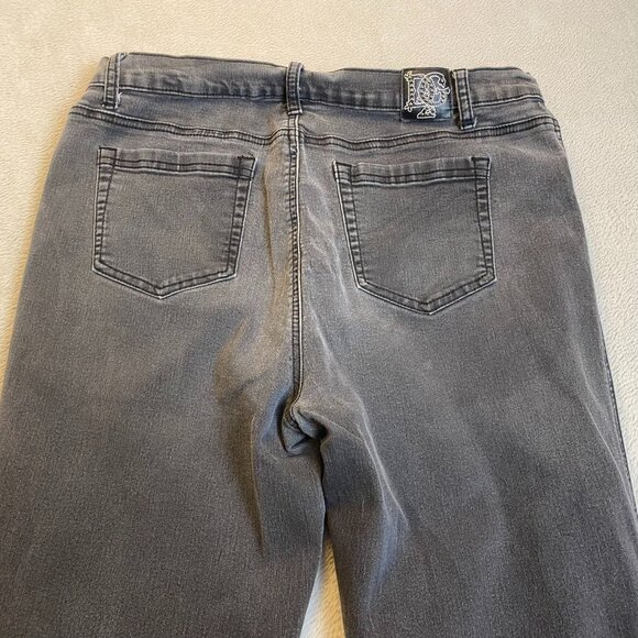 Diana Gillman Womans Jeans 14 Mid-Rise Slim Fit Embellished Pocket Detail - Picture 9 of 16